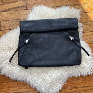 BNWOT Anthropologie Christopher  Kon soft leather large clutch with straps